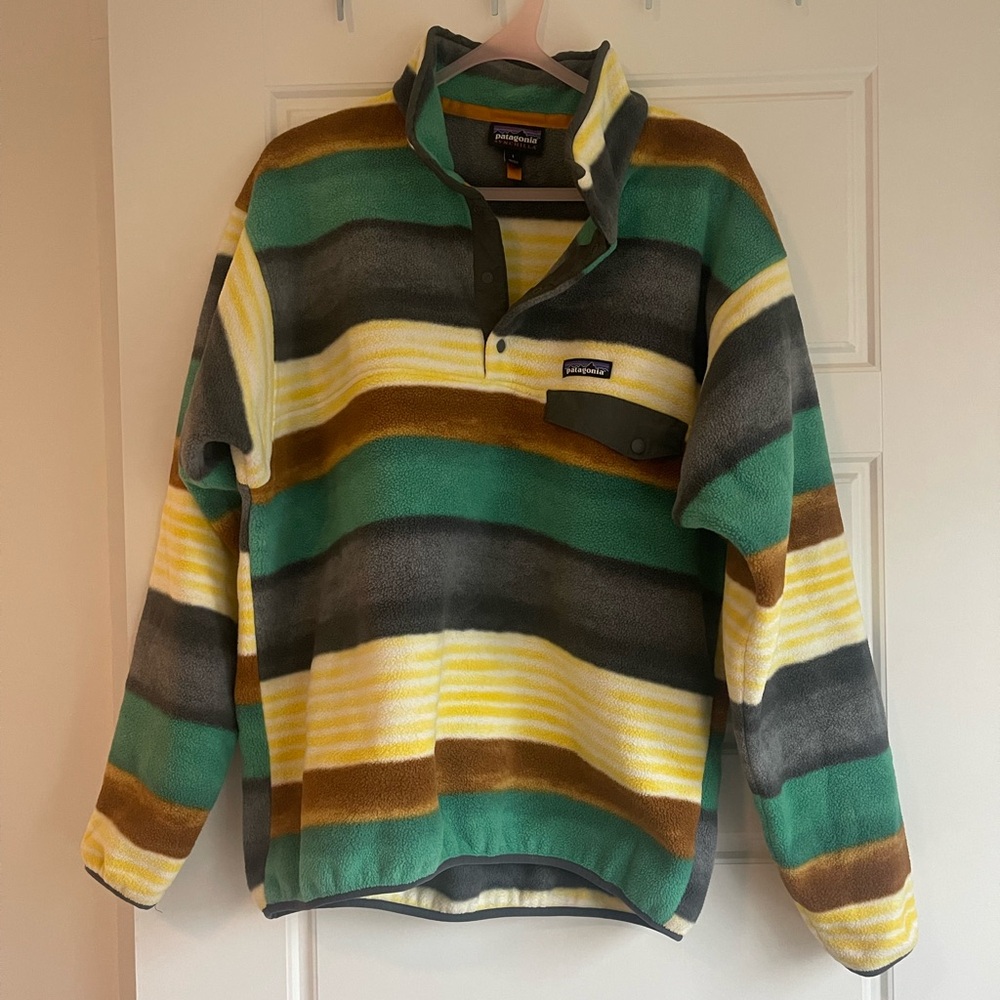 Patagonia Men's Multicolor Striped Fleece Sweater